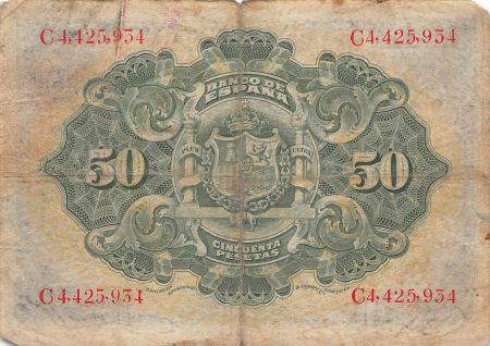 Espagne 50 Pesetas - 1906