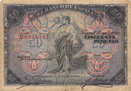 Espagne 50 Pesetas - 1906