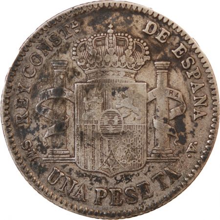 Espagne ESPAGNE  ALPHONSE XIII - PESETA ARGENT 1902