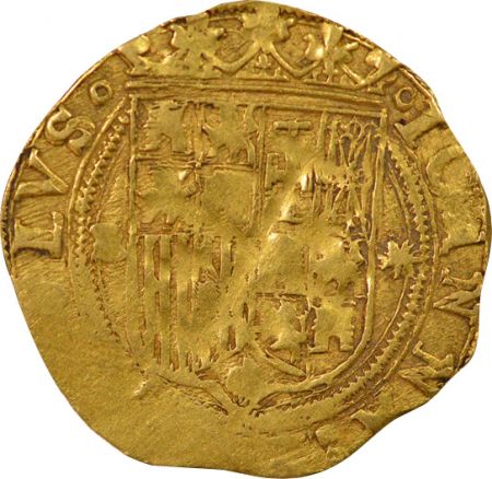 Espagne Jeanne & Charles Quint - Escudo Or - 1516 / 1556 S Séville