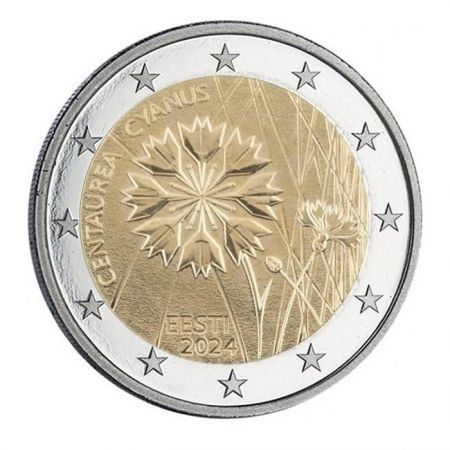 Estonie 2 Euros Commémo. BU 2024 - Le Bleuet - coincard