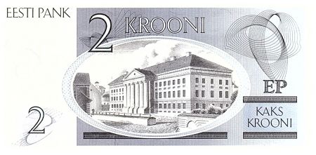 Estonie 2 Krooni - K.E. Von Baer - Université de Tartu - 1992 - AA