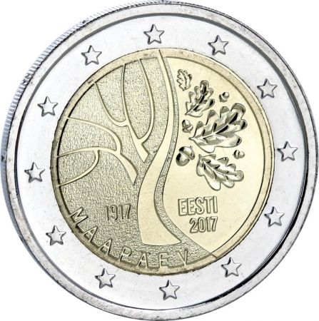 Estonie Route vers l\'Indépendance - 2 Euros Commémo. 2017