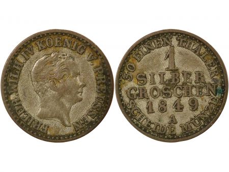 Etats Allemands (Prusse) Frédéric-Guillaume IV - Groschen Argent - 1849 A Berlin