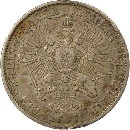 Etats Allemands (Prusse) Prusse, Guillaume I - Vereinsthaler Argent - 1867 A Berlin