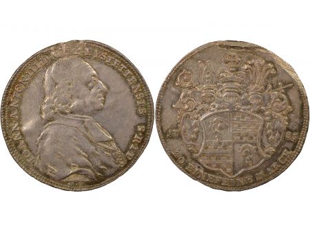 Etats Allemands Evêché d\'Eichstatt, Johann Anton III - 1/2 Thaler Argent - 1783 Munich