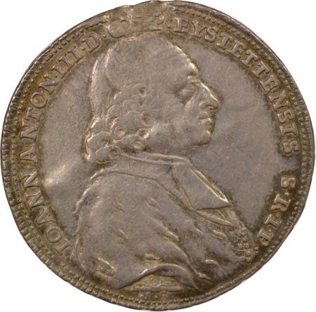 Etats Allemands Evêché d\'Eichstatt, Johann Anton III - 1/2 Thaler Argent - 1783 Munich