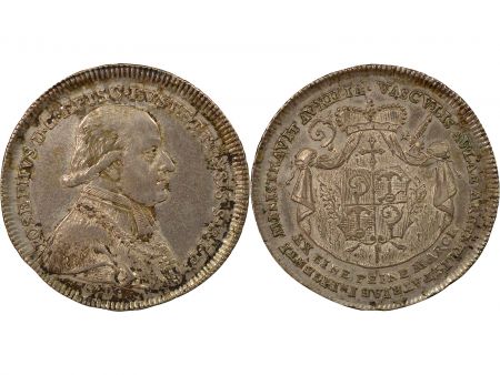 Etats Allemands Evêché d\'Eichstatt, Joseph de Stubenberg - 1/2 Thaler Argent - 1792 Munich