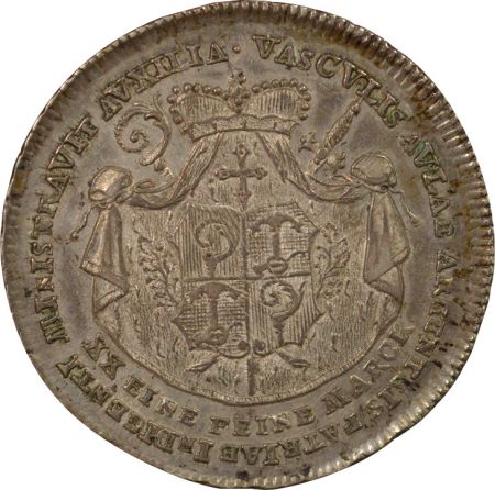 Etats Allemands Evêché d\'Eichstatt, Joseph de Stubenberg - 1/2 Thaler Argent - 1792 Munich