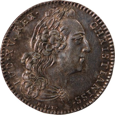 ETATS DE BRETAGNE  LOUIS XV  JETON ARGENT 1768 RENNES