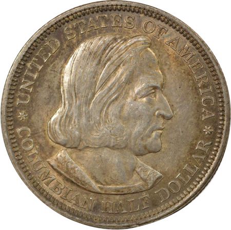 Etats Unis d\'Amérique 1/2 Dollar Argent, Exposition Colombienne - 1892 Philadelphie