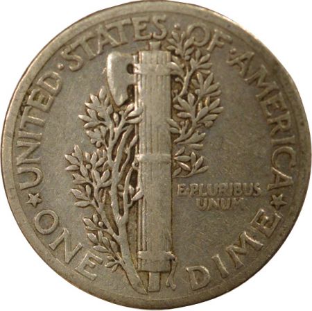 Etats Unis d\'Amérique Dime Argent, Mercury - 1937 Philadelphie