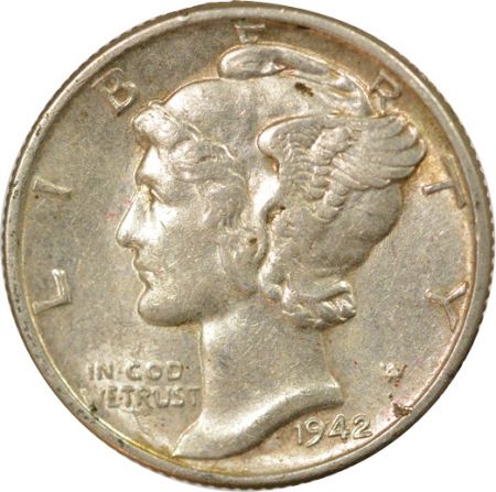 Etats Unis d\'Amérique Dime Argent, Mercury - 1943 Philadelphie