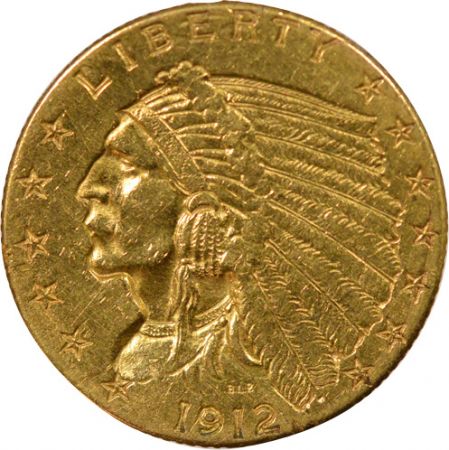 Etats Unis d\'Amérique Etats-Unis, Tête D\'Indien - 2 1/2 Dollars Or 1915 Philadelphie