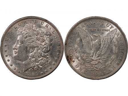 Etats Unis d\'Amérique USA - MORGAN DOLLAR ARGENT 1885 PHILADELPHIE