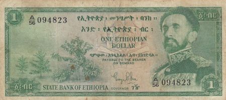 Ethiopie 1 Dollar - Hailé Sélassié - 1961 - Série A.56