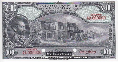 Ethiopie 100 Dollars Haile Selassié - Palais Imperial