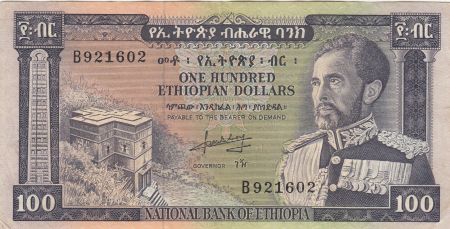 Ethiopie 100 Dollars ND1966 - H. Selassié, bâtiment - Série B 921602