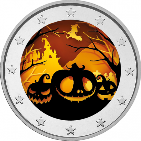 Europe 2 Euros couleur - Halloween