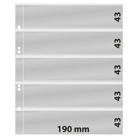 Feuilles numismatiques pour 5 billets