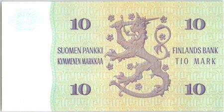 Finlande 10 Markkaa Juho Kusti Paasikivi - Lion - Litt. A - 1980