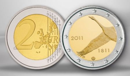 Finlande 2 Euro 2011, 200 ans Banque de Finlande