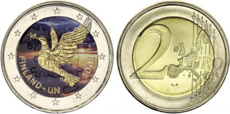 Finlande 2 Euros - Anniversaire de l\'ONU - Colorisée - 2005