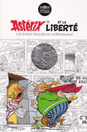 France - Monnaie de Paris 10 Euros Argent - Astérix et Obélix - Liberté - La Rose et le Glaive  - 2015