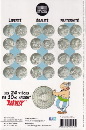 France - Monnaie de Paris 10 Euros Argent - Astérix et Obélix - Liberté - Le Tour de Gaule d\'Astérix - 2015