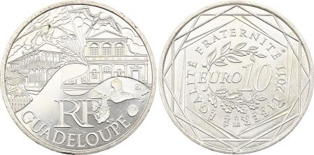 France - Monnaie de Paris 10 Euros Argent - Euros des Régions 2011 : Guadeloupe - Monnaie de Paris 2011