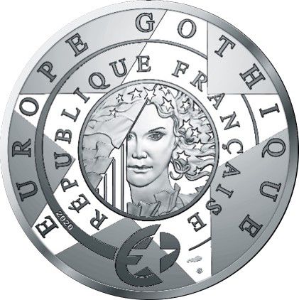 France - Monnaie de Paris 10 Euros Argent BE - Époque Gothique - 2020