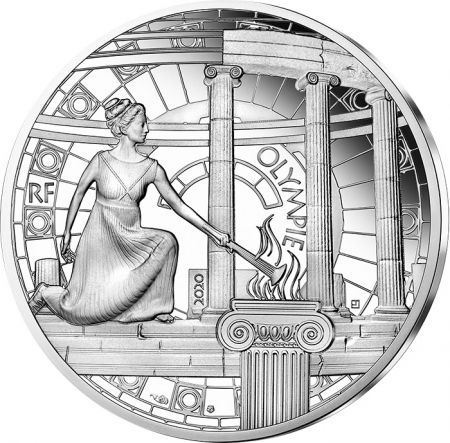 France - Monnaie de Paris 10 Euros Argent BE - Unesco - Olympie -  2020