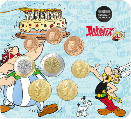 France - Monnaie de Paris 65 ans d\'Astérix - Miniset  BU 2024 (MDP) avec Nouvelles Faces