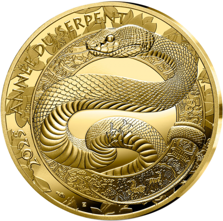 France - Monnaie de Paris Année du Serpent - 50 Euros 1/4 Oz Or BE 2025