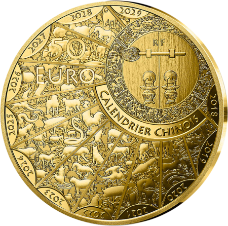 France - Monnaie de Paris Année du Serpent - 50 Euros 1/4 Oz Or BE 2025