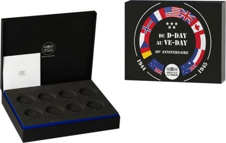 France - Monnaie de Paris Coffret vide - 80 ans du DDay