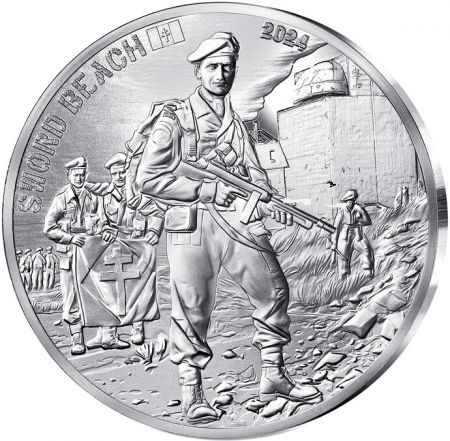 France - Monnaie de Paris France - Sword Beach - 80 ans du DDAY - 10 Euros Argent 2024