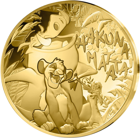 France - Monnaie de Paris Hakuna Matata - 30 ans du roi Lion - 50 Euros Or BE 2024 (MDP)