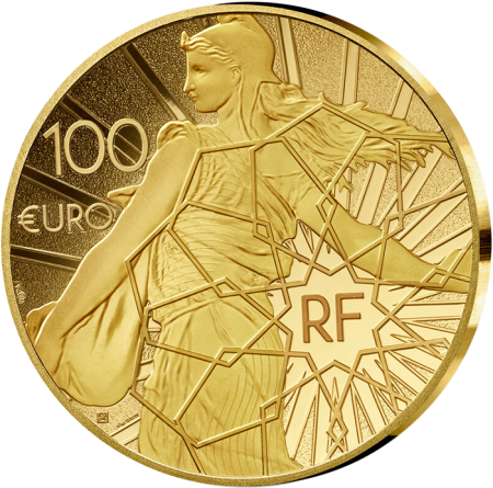 France - Monnaie de Paris La Toison d\'Or - 100 Euros OR (1/2 Oz) Semeuse BE 2024 (MDP)