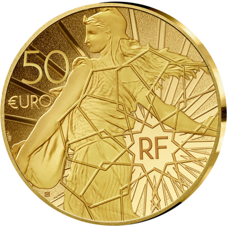 France - Monnaie de Paris La Toison d\'Or - 50 Euros OR Semeuse BE 2024 (MDP)