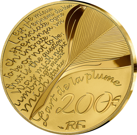 France - Monnaie de Paris Luis Vaz De Camões - Art de la Plume - 200 Euros Or BE 2024