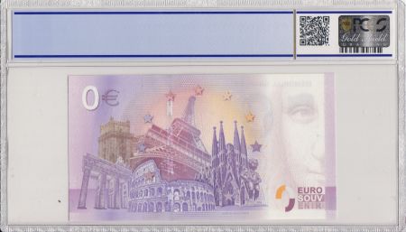 France 0 Euro 2018 - Charles de Gaulle - Billet touristique - PCGS 68 OPQ