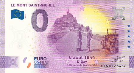 France 0 EURO SOUVENIR - Mont Saint Michel et 80 ans du DDay