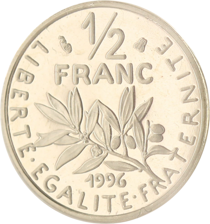 France 1/2 Franc BE Semeuse 1996