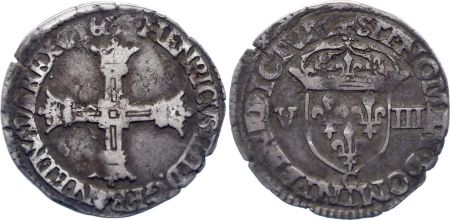 France 1/8 Ecu Henri IV - Argent - 1600 Saint-Lô