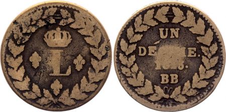 France 1 Décime - Louis XVIII - Blocus de Strabourg 1815 BB