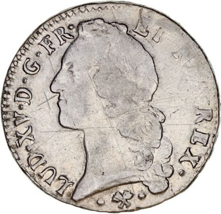 France 1 Ecu Louis XV au Bandeau - 1766 L