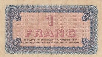 France 1 Franc - Chambre de commerce de Lyon - Série 580 - 1916 - TTB