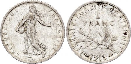 France 1 Franc - Semeuse - 1913 - Argent