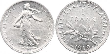 France 1 Franc - Semeuse - 1919 - Argent